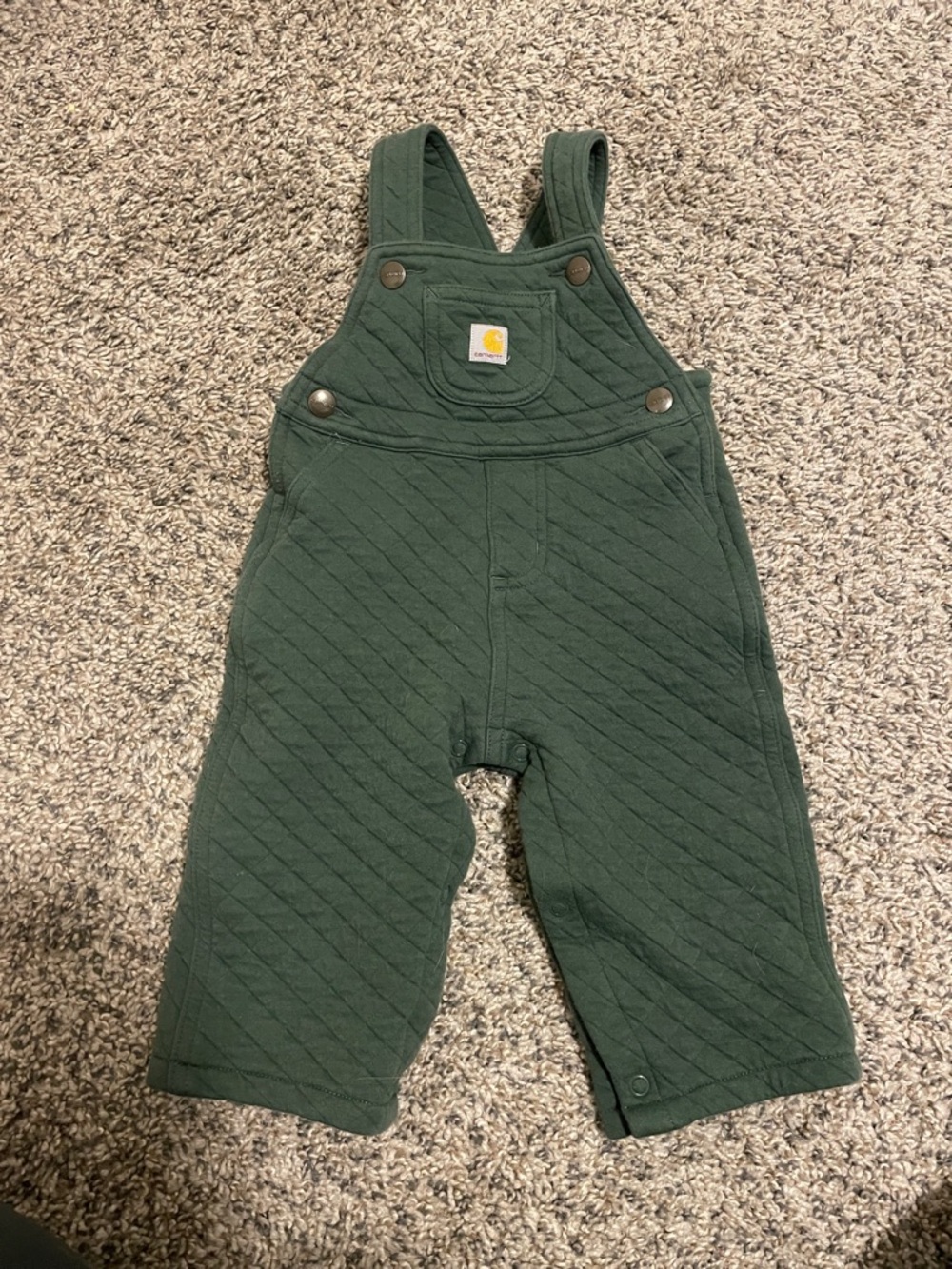 Carhartt Dark Green Quilted Baby’s Overalls